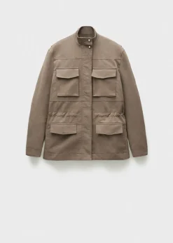 MANGO Płaszcze|Kurtki*Parka z kieszeniami i wysokim kołnierzem