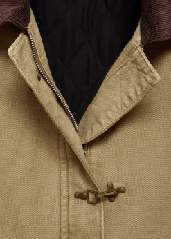 MANGO Płaszcze|Kurtki*Parka z kontrastowym kołnierzem i kieszeniami