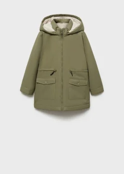 Dzieci MANGO Płaszcze I Kurtki*Parka z podszyciem z futerka