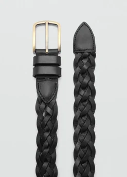 MANGO Skóra|Paski I Szelki*Pasek 100% pleciona skóra