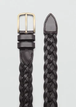 MANGO Skóra|Paski I Szelki*Pasek 100% pleciona skóra