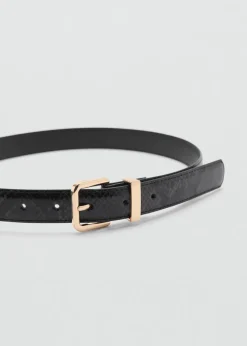 MANGO Paski*Pasek efekt wężowej skóry