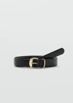 MANGO Paski*Pasek metalowa klamra