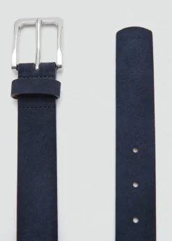 MANGO Skóra|Paski I Szelki*Pasek skórzany o zamszowym wykończeniu