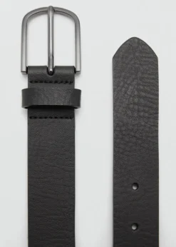 MANGO Skóra|Paski I Szelki*Pasek skórzany z kwadratową klamrą