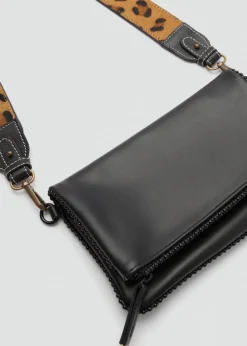 MANGO Więcej Akcesoriów*Pasek skórzany z nadrukiem do torebki