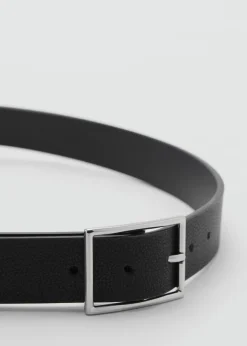 MANGO Skóra|Akcesoria*Pasek wytłaczana skóra