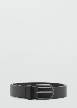 MANGO Paski I Szelki*Pasek wytłaczana skóra