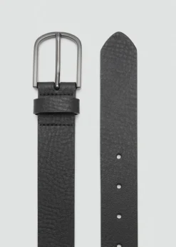 MANGO Paski I Szelki*Pasek wytłaczana skóra