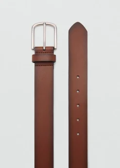 MANGO Skóra*Pasek wytłaczana skóra