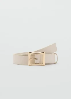 MANGO Paski*Pasek z kwadratową klamrą