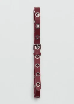 MANGO Paski*Pasek z metalowymi oczkami