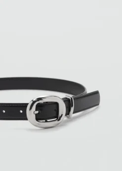 MANGO Paski*Pasek z okrągłą klamrą