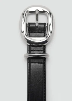 MANGO Paski*Pasek z okrągłą klamrą