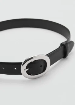 MANGO Paski*Pasek z okrągłą klamrą