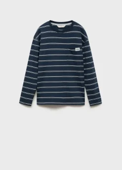 Dzieci MANGO Koszulki*Pasiasta koszulka z kieszenią