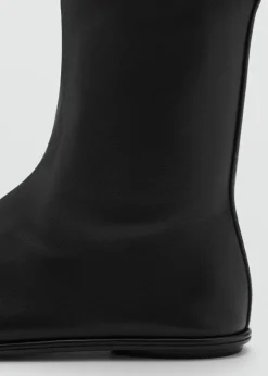 MANGO Buty|Akcesoria Skórzane*Płaskie, skórzane botki