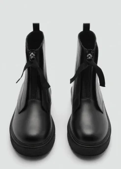 Dzieci MANGO Buty*Płaskie, skórzane botki