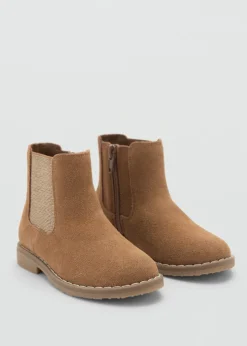 Dzieci MANGO Buty*Płaskie, skórzane botki