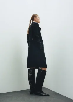 MANGO Płaszcze*Płaszcz dwurzędowy z mieszanki wełny