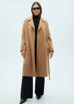 MANGO Płaszcze*Płaszcz handmade z paskiem