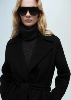 MANGO Płaszcze*Płaszcz handmade z paskiem