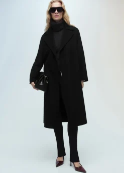 MANGO Płaszcze*Płaszcz handmade z paskiem