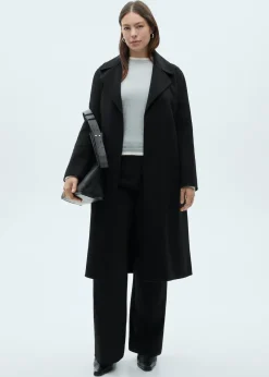 MANGO Płaszcze*Płaszcz handmade z paskiem