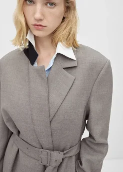 MANGO Płaszcze*Płaszcz kopertowy z paskiem