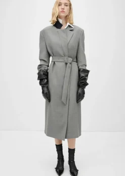 MANGO Płaszcze*Płaszcz kopertowy z paskiem