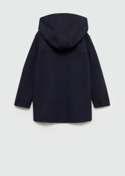 Dzieci MANGO Płaszcze I Kurtki*Płaszcz na guziki z kapturem