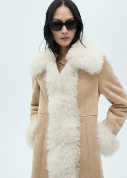 MANGO Płaszcze*Płaszcz podszyty futerkiem