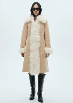 MANGO Płaszcze*Płaszcz podszyty futerkiem