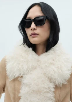 MANGO Płaszcze*Płaszcz podszyty futerkiem