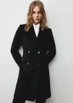 MANGO Płaszcze*Płaszcz wełniany dwurzędowy midi