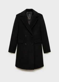 MANGO Płaszcze*Płaszcz wełniany dwurzędowy midi