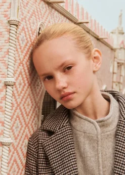 Dzieci MANGO Płaszcze I Kurtki*Płaszcz wzór kurza stopka