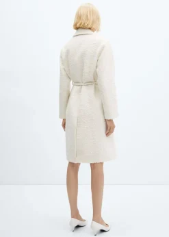 MANGO Płaszcze*Płaszcz z klapami i paskiem