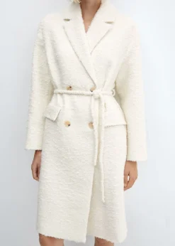 MANGO Płaszcze*Płaszcz z klapami i paskiem