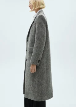 MANGO Płaszcze*Płaszcz z marmurkowej wełny