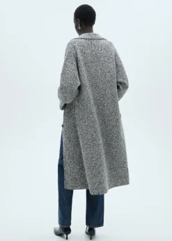 MANGO Płaszcze*Płaszcz z melanżowej dzianiny bawełnianej