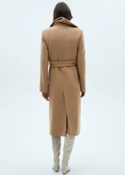 MANGO Płaszcze*Płaszcz z wełny manteco z paskiem