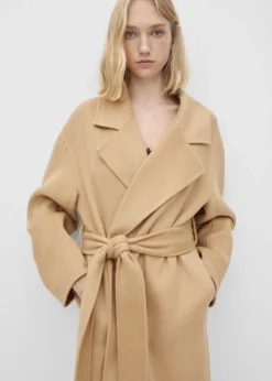 MANGO Płaszcze*Płaszcz z wełny z odpinaną kamizelką