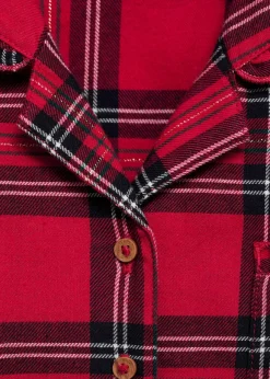 Dzieci MANGO Piżamy*Piżama bawełniana w kratkę