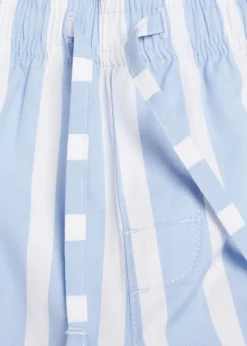 Dzieci MANGO Piżamy*Piżama bawełniana w paski z krótkimi nogawkami