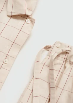 MANGO Piżamy|Piżamy*Piżama dwuczęściowa w kratę