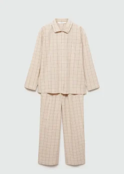 MANGO Piżamy|Piżamy*Piżama dwuczęściowa w kratę