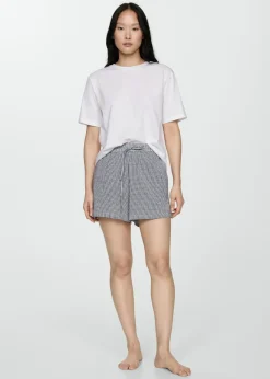 MANGO Piżamy|Piżamy*Piżama dwuczęściowa w kratkę vichy