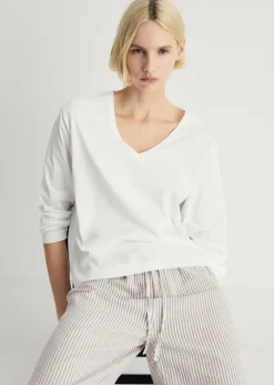 MANGO Piżamy|Piżamy*Piżama dwuczęściowa z bawełny w paski