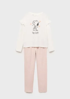 Dzieci MANGO Piżamy*Piżama Snoopy z długimi nogawkami